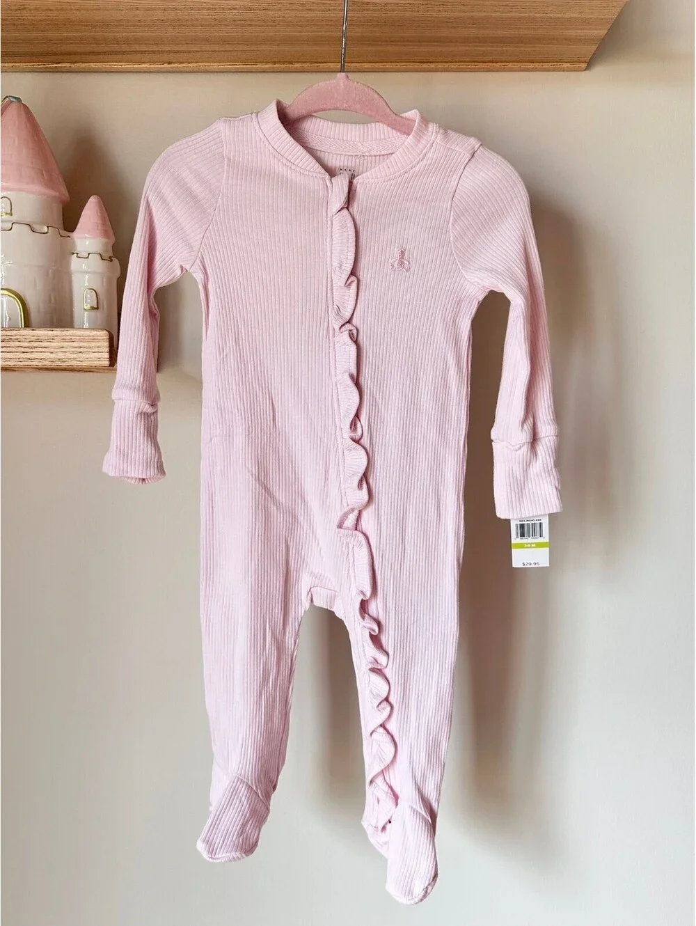 Baby First Favorites TinyRib Footed One-Piece Sz 3/6m